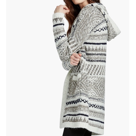 boho hooded cardigan